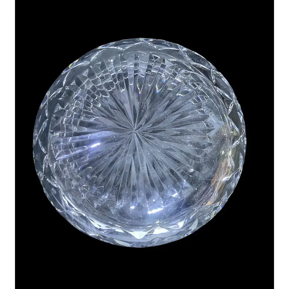 Vintage Cut Glass Crystal Bowl 6